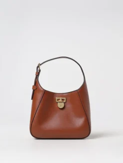 Borsa a spalla in pelle di vitello Lauren Ralph Lauren