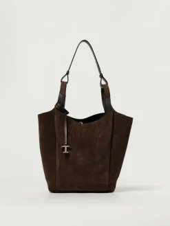 Borsa a spalla in pelle di vitello scamosciata Tod's