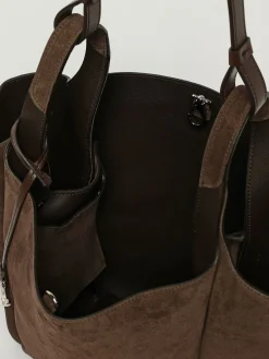 Borsa a spalla in pelle di vitello scamosciata Tod's