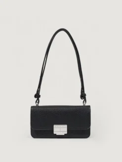 Borsa a spalla in pelle sintetica martellata Tommy Hilfiger