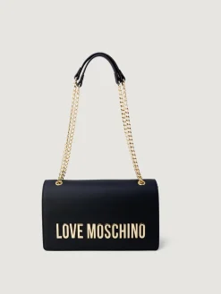 Borsa a spalla in pelle sintetica Love Moschino