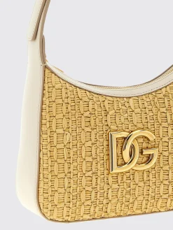 Borsa a spalla in rafia DG Dolce & Gabbana