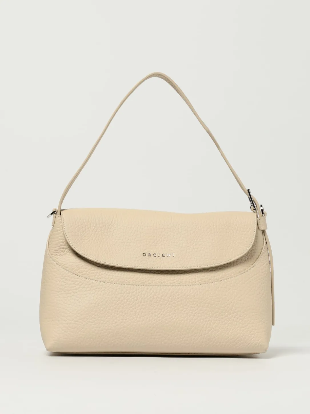 Borsa a spalla Nana Soft in pelle martellata Orciani