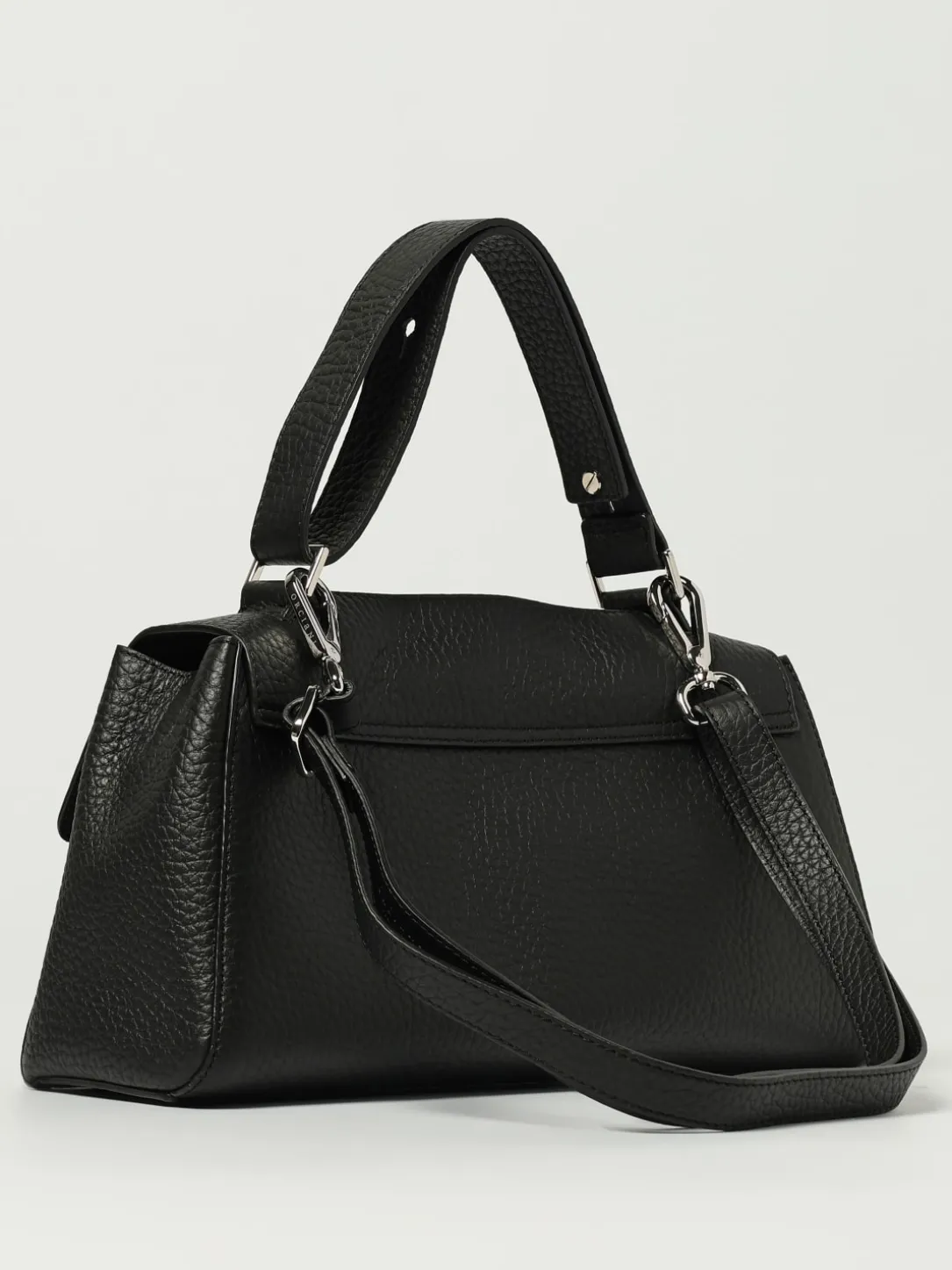 Borsa a spalla Sveva Longuette Soft in pelle martellata Orciani