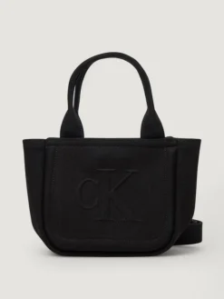 Borsa a spalla tote in cotone Calvin Klein
