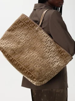 Borsa a spalla tote Roll grande FF Fendi