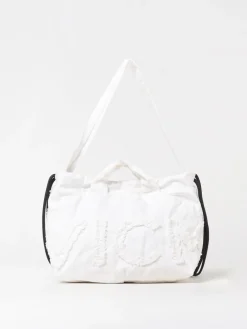 Borsa a spalla Vic Matiè trasformabile in canvas con logo sfrangiato