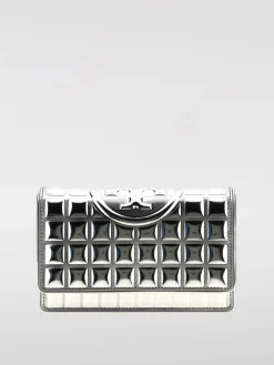 Borsa a tracolla in pelle laminata Tory Burch