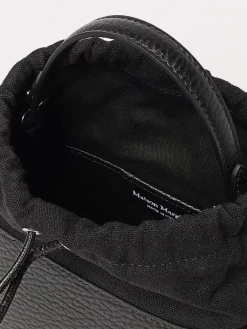 Borsa 5AC Bucket Maison Margiela in pelle a grana e canvas