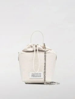 Borsa 5AC Maison Margiela in pelle a grana e canvas