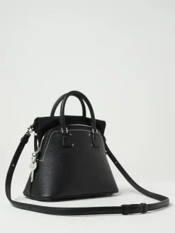 Borsa 5AC Maison Margiela in pelle a grana e canvas