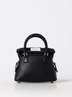 Borsa 5AC Maison Margiela in pelle a grana e canvas