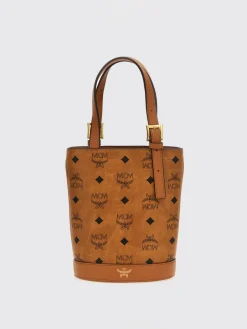 Borsa Aren tote in cotone con logo Mcm