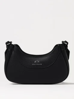 Borsa Armani Exchange in pelle sintetica a grana