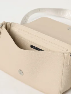 Borsa Armani Exchange in pelle sintetica a grana