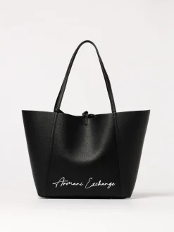 Borsa Armani Exchange in pelle sintetica a grana