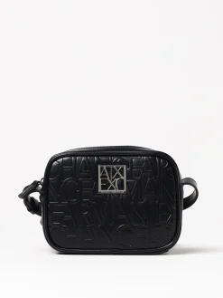 Borsa Armani Exchange in pelle sintetica con logo goffrato