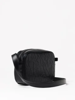 Borsa Armani Exchange in pelle sintetica con logo goffrato