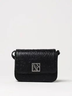 Borsa Armani Exchange in pelle sintetica con logo goffrato