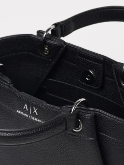 Borsa Armani Exchange in pelle sintetica a grana
