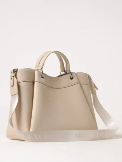 Borsa Armani Exchange in pelle sintetica a grana