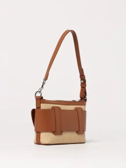 Borsa Armani Exchange in pelle sintetica e rafia