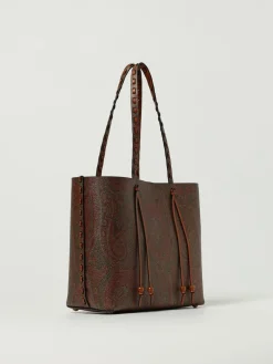 Borsa Arnica Etro in cotone spalmato con cuciture a vivo