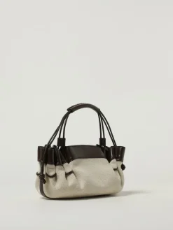 Borsa Arta Hereu in canvas di cotone e pelle