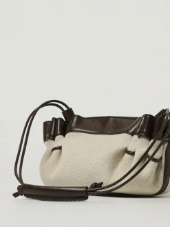 Borsa Arta Hereu in canvas di cotone e pelle