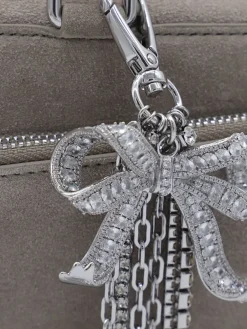 Borsa baguette Self-Portrait in pelle scamosciata