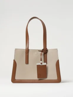 Borsa Baia Medium Furla in canvas di cotone e pelle