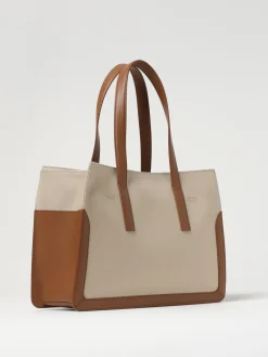 Borsa Baia XL Furla in canvas di cotone e pelle