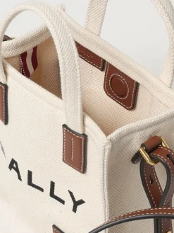Borsa Bally in canvas di cotone e pelle