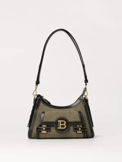 Borsa Balmain in canvas e pelle