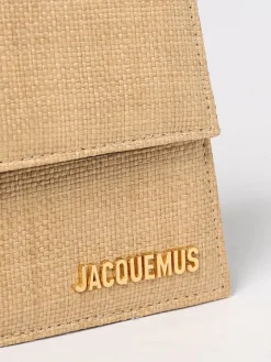 Borsa Bambino Jacquemus in rafia e pelle