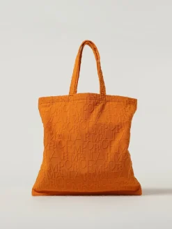 Borsa Beachwear Emporio Armani in cotone con logo jacquard