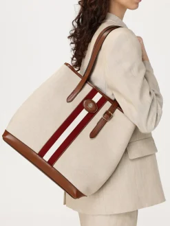 Borsa Beckett Bally in canvas e pelle