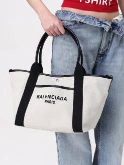 Borsa Biarritz Medium Balenciaga in canvas e pelle
