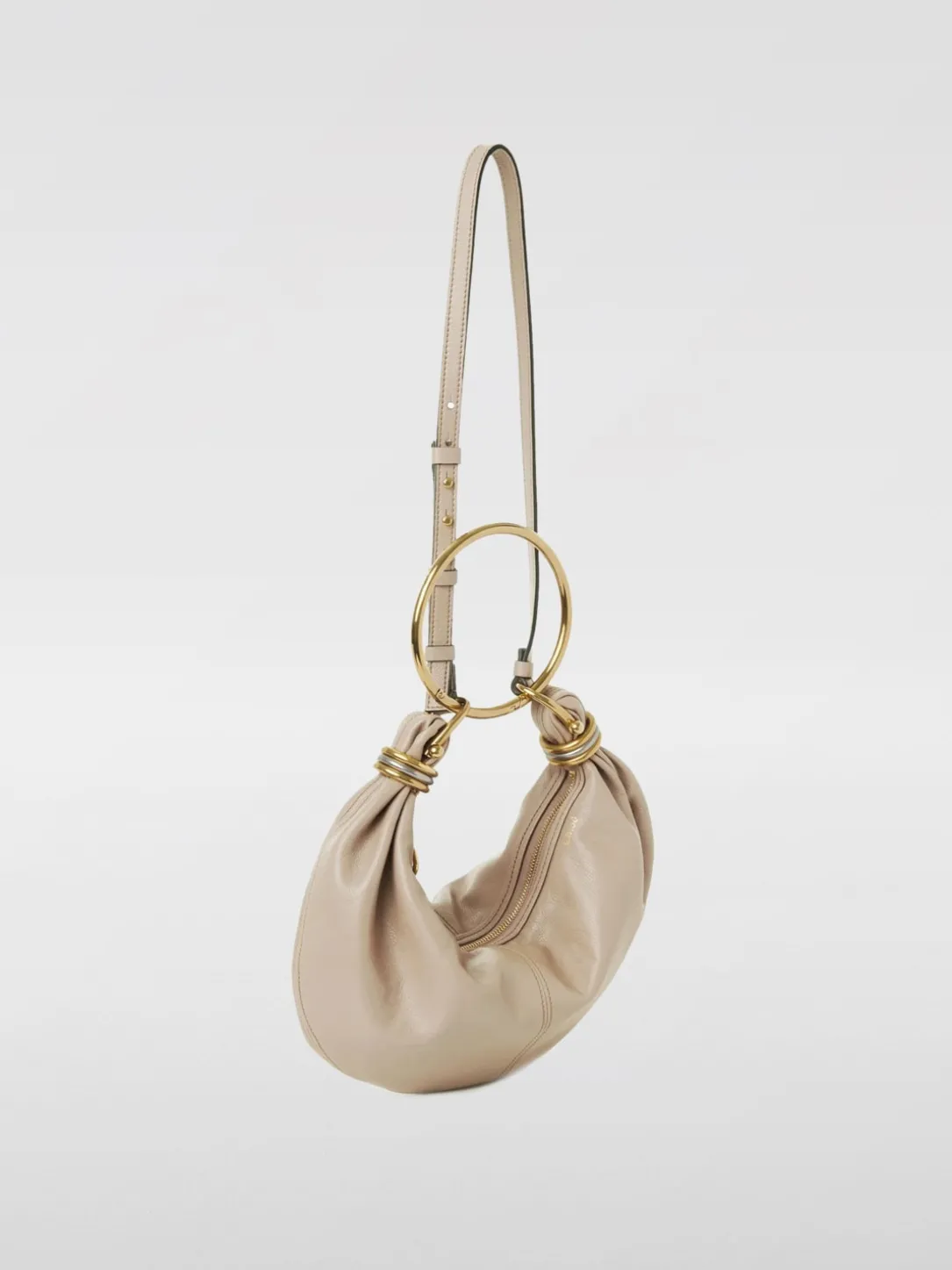 Borsa Bracelet Chloè in pelle martellata