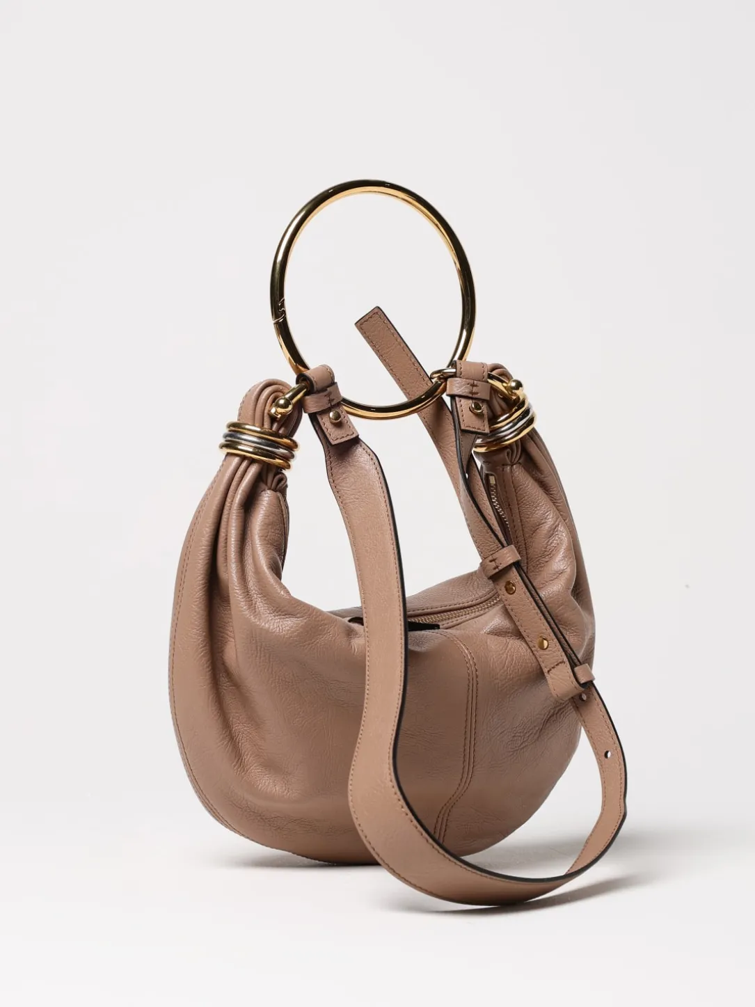 Borsa Bracelet Chloè in pelle martellata