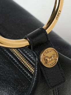 Borsa Bracelet Chloè in pelle a grana naturale