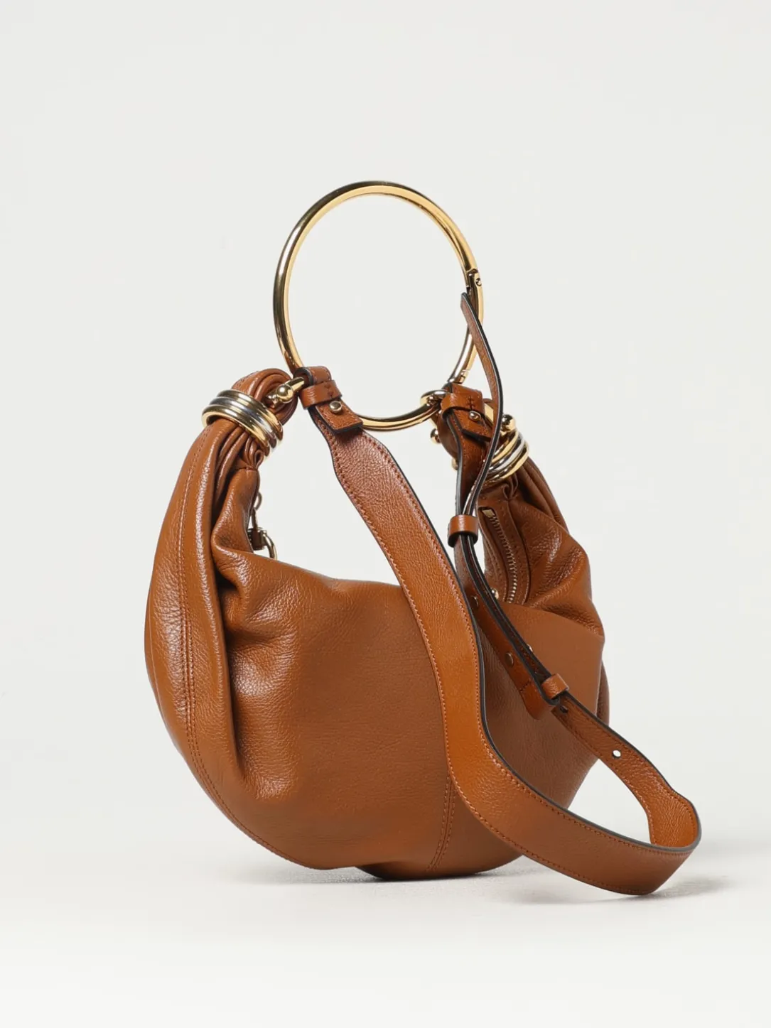 Borsa Bracelet Hobo Chloè in pelle a grana