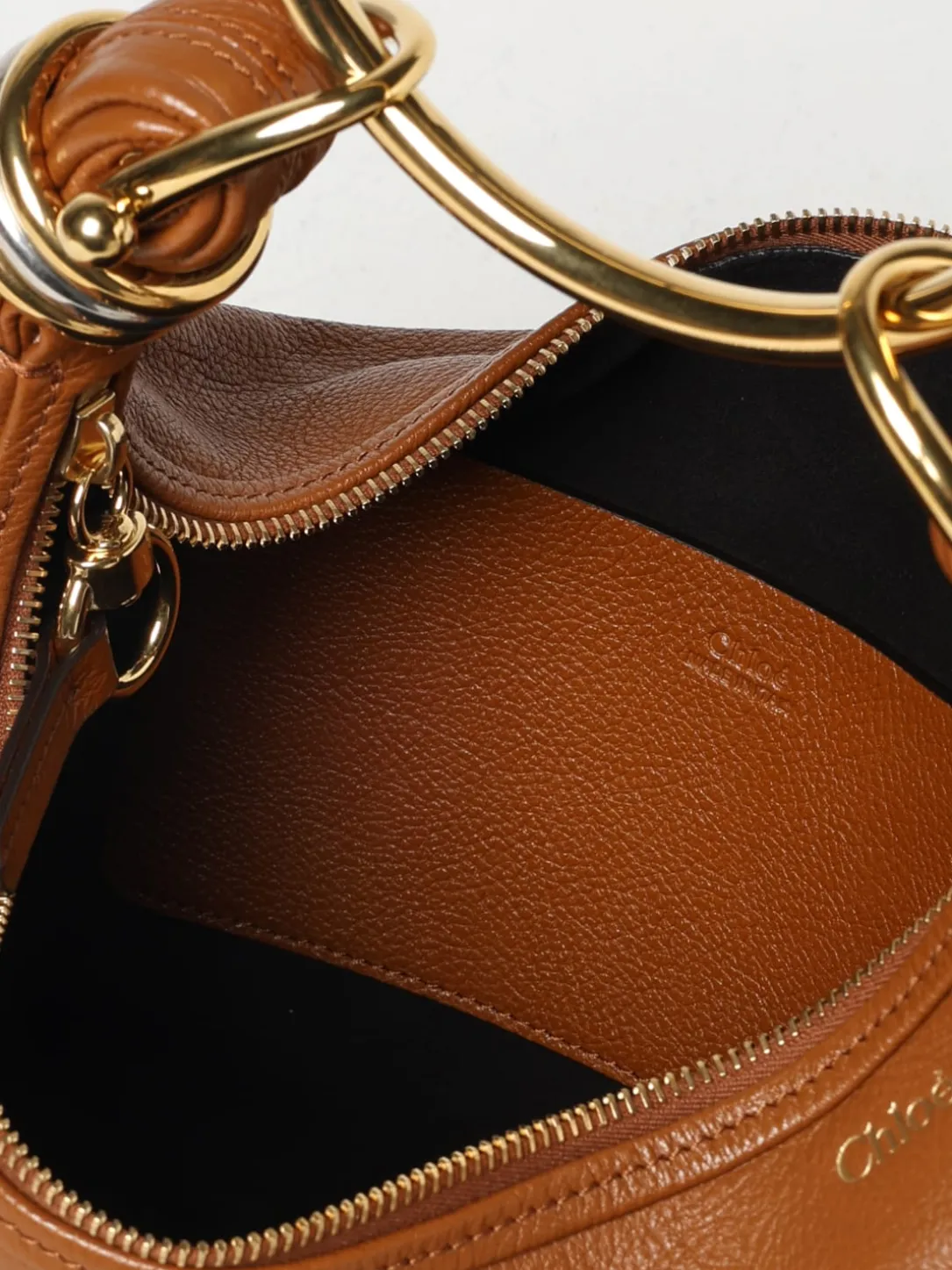 Borsa Bracelet Hobo Chloè in pelle a grana