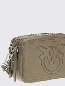 Borsa camera bag con logo in rilievo Pinko