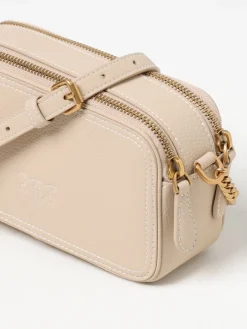 Borsa Carrie Camera Case Pinko in pelle a grana
