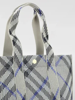 Borsa Check Burberry in nylon jacquard