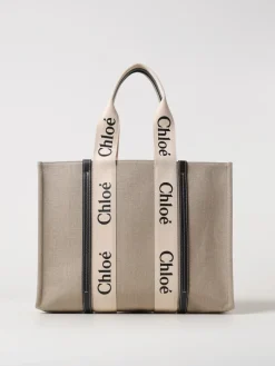 Borsa Chloè in canvas e pelle