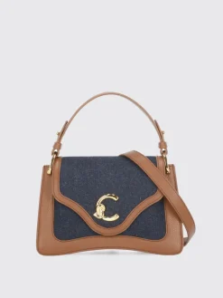 Borsa C-Me Coccinelle in denim di cotone e pelle a grana