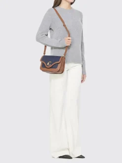 Borsa C-Me Coccinelle in denim di cotone e pelle a grana