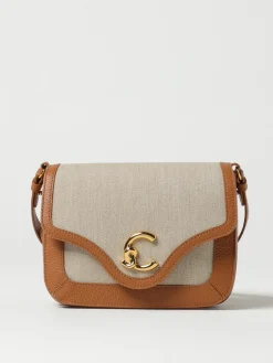 Borsa C-Me Coccinelle in pelle a grana e canvas